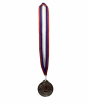 Медаль 2 место d50мм серебро с широкой лентой . - klass.market - Москва