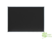 Школьная магнитно-меловая доска BoardSYS 100х150 см, черная, в алюминиевой раме - klass.market - Москва
