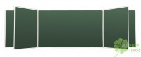 Доска магнитная меловая, зеленая школьная пятиэлементная BoardSYS (100x300 см) 5-ти элементная - klass.market - Москва