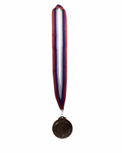 Медаль 3 место d50мм бронза с широкой лентой - klass.market - Москва