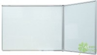 Доска магнитная маркерная школьная двухэлементная BoardSYS (120x255 см) алюминиевая рама - klass.market - Москва